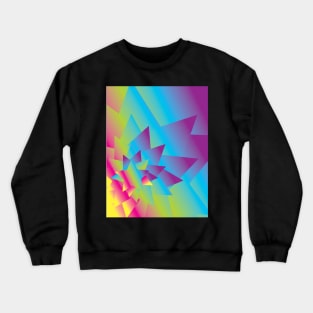 Rainbow Gradient Stars Crewneck Sweatshirt